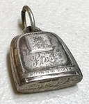 Vintage Antique 1947 Birth Record Sterling Silver Bell Chime Pendant Charm Jewel. Fixed Price $125.00.