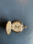 Allude FMDAL609 IF208 Quartz Pocket Watch Silver Tone Eagle 3 Star Flower Runs. Fixed Price $16.00.