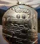Alfex Swiss Eastman Vintage Railroad Design Pocketwatch With Chain. Fixed Price $45.00.