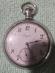Antique Longines Swiss Made Pocket Watch Silver Case. Fixed Price $185.00.