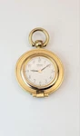Vintage Seiko 2C20-1420 Pendant Pocket Watch Gold Tone Quartz Desk Stand. Fixed Price $54.99.