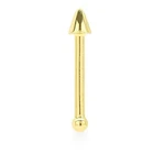 14K White Gold Spike Bar Stud Piercing Nose Bone Ring 20G. Fixed Price $117.00.