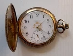Made 1896 Waltham Gold Plated Hand Wind Pocket Watch Model 1888 #7846451. Fixed Price $179.00.