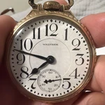1928 Waltham 52MM 16S 21J White Dial Mens Railroad Grade Pocket Watch. Fixed Price $440.00.