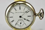 Antique 1881 Hampden 11 Jewels Pocket Watch By Co Runs Fine. Fixed Price $249.99.