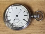 1884/1885 Waltham Pocket Watch Grade-sterling MODEL-1877 18S 7J. Fixed Price $180.00.