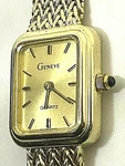 Geneva Solid 14K Yellow Gold Wristwatch, Quartz Movement, 7 Inch 28GRAMS. Fixed Price $3370.00.