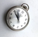 Exc Westclox Pocket Ben Great Working Looking Usa Watch Nickel Finish. Fixed Price $35.00.