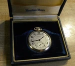 Extra Fine Hamilton 912 Gold Filled Pocket Watch With Orig Box Runs Good!. Fixed Price $259.00.