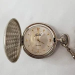 Speidel Quartz Classic Engravable Brushed Pocket Watch & Fob Chain Needs Battery. Fixed Price $55.79.