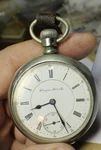 1898 Hampden Grade 108D Flag 17J 16S Dueber Case Pocket Watch Railroad. Fixed Price $159.95.