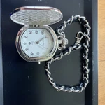 Silvertone Colibri Large Quartz Pocket Watch Very Clean - Working. Fixed Price $24.99.
