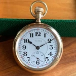 1915 Illinois Bunn Special 16S 21 Jewels Montgomery Dial Pocket Watch - Serviced. Fixed Price $854.05.