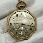 Illinois Supreme Double Roller Octagonal Pocket Watch - For Parts / Repair. Fixed Price $199.00.