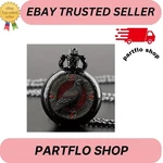 Gothic Design Black Raven Pocket Watch With Necklace Alloy. Fixed Price $6.49.