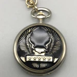 Majesti Pocket Watch Men 46MM Eagle Cover Full Hunter Chain New Battery. Fixed Price $31.99.