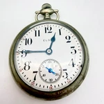 1927 Elgin Pocket Watch Size 16S Grade 480 7J Silverode Red Minute Track Running. Fixed Price $159.20.