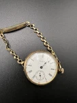 Antique Elgin Ladies Pocket Watch C.1910 15J Gold Filled Case Running W/ Chain. Fixed Price $200.00.