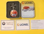 Lionel Train Pocket Watch By Westminster Santa Fe Locomotive. Fixed Price $21.60.