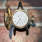 Scarce 1892 Rockford 6S 15 Jewel Grade 160 Gold Filled Hunter Case Pocket Watch. Fixed Price $259.35.