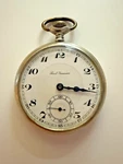 Vintage Paul Garnier Pocket Watch - Early 1900S Manual Wind Timepiece, Rare Trim. Fixed Price $475.00.