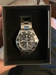 Croton Sea Diver Mens Silver Stainless Steel Black Analog Dial Automatic Watch. Fixed Price $239.99.