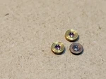 Lot Of 3 Nos American Pocket Watch Balance Hole Jewels Diam 2.42MM. Fixed Price $19.95.