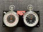 Heuer Black Trackstar Mechanical Stopwatch Dashboard Rally Timer 8. Fixed Price $637.97.