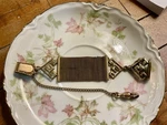 Victorian Mesh Pocket Watch Fob Gold Filled Greek Key Weh Co.. Fixed Price $95.00.