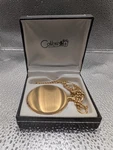 Vintage Colibri Gold Skeleton Mechanical Pocket Watch With Chain-manual. Fixed Price $95.00.