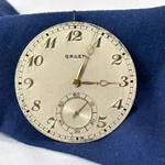 1908 Gruen Pocket Watch Movement Switzerland Windup 15 Jewels *running*. Fixed Price $79.95.
