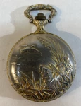 Majestime 17 Jewel Pocket Watch Duck Hunting With Dog. Fixed Price $34.95.