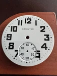 Vintage Near Perfect 16 Size Hamilton Pocket Watch Porcelain Boxcar Dial. Fixed Price $110.00.