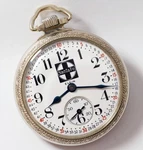 Elgin Rare Santa Fe Logo Dial Bw Raymond 21 Jewel 16S Railroad Pocket Watch. Fixed Price $1050.00.