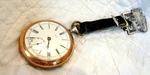 1910 Antique Gold Fill Omega 15J Pocket Watch...runs & Caterpillar Tractor Fob-s. Fixed Price $275.00.