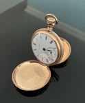 Antique Elgin 14K Solid Gold Ladies Pocket Watch Full Hunter 4807241 Works Dsva. Fixed Price $2200.00.