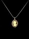Vanity Fair - Vintage Silver Cameo Locket Watch Necklace. Fixed Price $16.09.