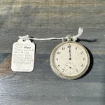 Elgin Model 125 15 Jewels 1933 12S Silver Pocket Watch Mechanical(not Running). Fixed Price $115.00.