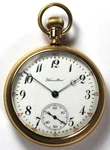 1919 Hamilton 974 16S 17J Gold Filled Pocket Watch - Runs. Fixed Price $224.99.