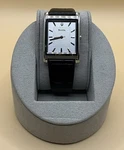 Bulova C875441 Rectangle Face Black Leather Band Men's Watch. Fixed Price $115.00.