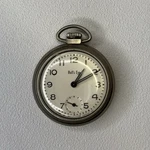Vintage Westclox Bull Eye Pocket Watch Dollar Tested & Working. Fixed Price $39.99.