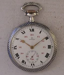 Collectible Triple Signed Omega 1914 Swiss Silver Pocket Watch Perfect Serviced. Fixed Price $695.00.