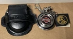 Harley Davidson Pocket Watch Chain Black Leather Pouch Franklin Mint Gift Set. Fixed Price $85.00.