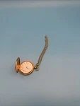 Chs Tissot White Dial - Gold Tone Metal Pocket Watch & Chain. Fixed Price $209.17.