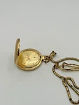 Elgin Quartz Pocket Watch Gold Tone Hunter Case W/ Chain Working Vintage. Fixed Price $34.99.