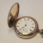 1901 Elgin 7 Jewel Gold Filled Pocket Watch Birds Floral Case. Fixed Price $449.99.