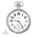 Hamilton 992 Pocket Watch Rail Road Model Made In 1925 Size 16 Serviced Warranty. Fixed Price $525.00.