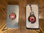 Us Marine Corps Silver Pocket Watch With Chain E3. Fixed Price $11.99.
