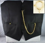 Straight Pocket Watch Chain W/ Large Spring Ring; Various Finish Options. Fixed Price $30.00.