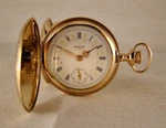 126 Years Elgin 10K Gold Filled Hunter Case Fancy Dial Great Pocket Watch. Fixed Price $285.00.